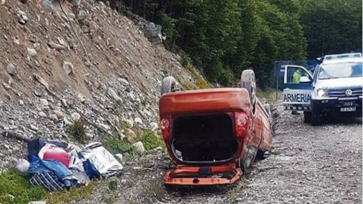 Despiste y vuelco en la Ruta 3 sin lesionados