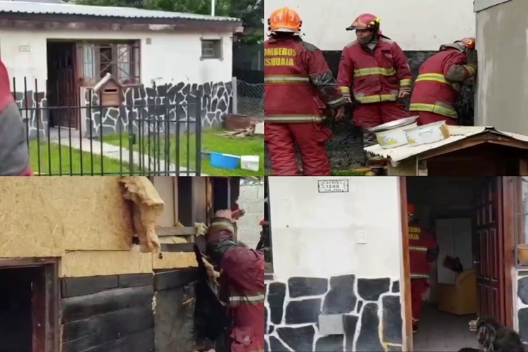 Incendio en una vivienda de Ushuaia