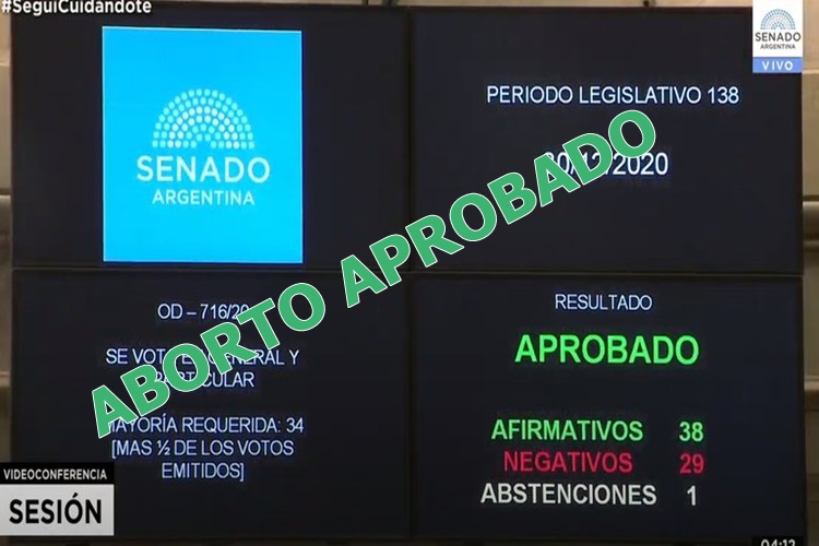 El Senado aprobo el Aborto Legal en Argentina El Senado aprobo el Aborto Legal en Argentina