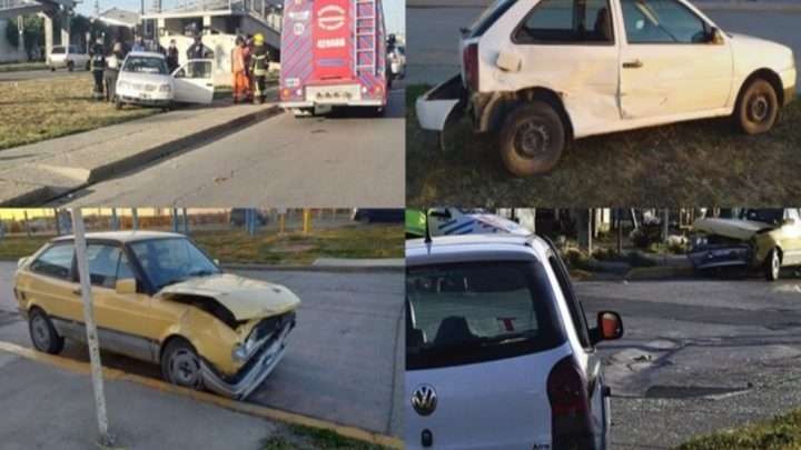 Choque por no respetar el cartel de PARE