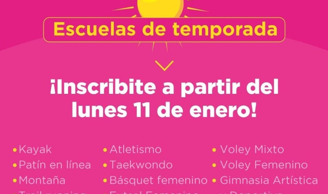 La municipalidad de Ushuaia abre las inscripciones para las escuelas de temporada del instituto de deportes