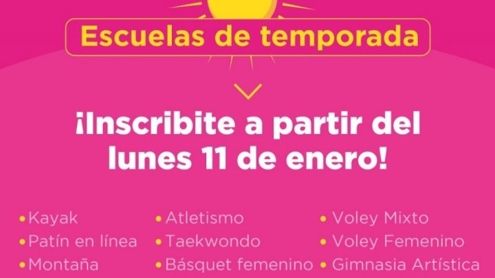 La municipalidad de Ushuaia abre las inscripciones para las escuelas de temporada del instituto de deportes