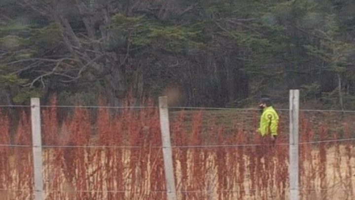Camioneta desbarrancada en Ushuaia