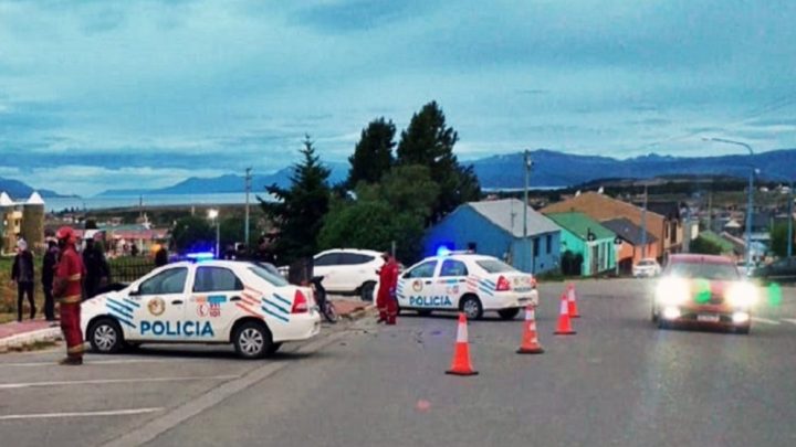 Motociclista lesionado en choque en Ushuaia