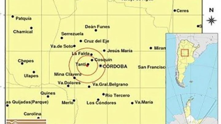 Córdoba: un sismo de 4.5 grados sacudió la provincia está mañana