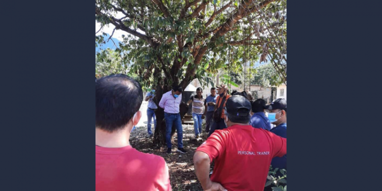 Vecinos ataron a un árbol al intendente porque no cumplió con una promesa Vecinos ataron a un árbol al intendente porque no cumplió con una promesa