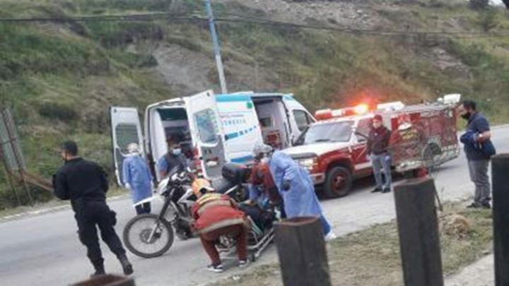 Motociclista lesionado en avenida Alem de Ushuaia