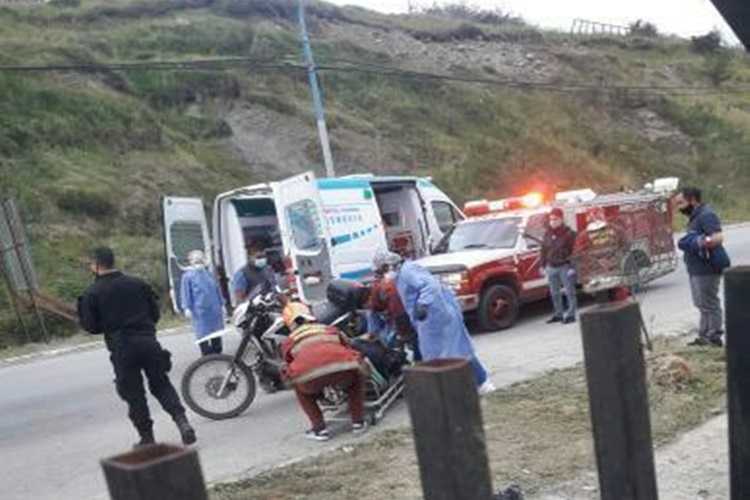 Motociclista lesionado en avenida Alem de Ushuaia