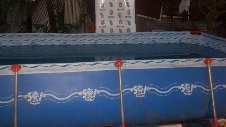 Le robó la pileta al vecino y la armó en su patio