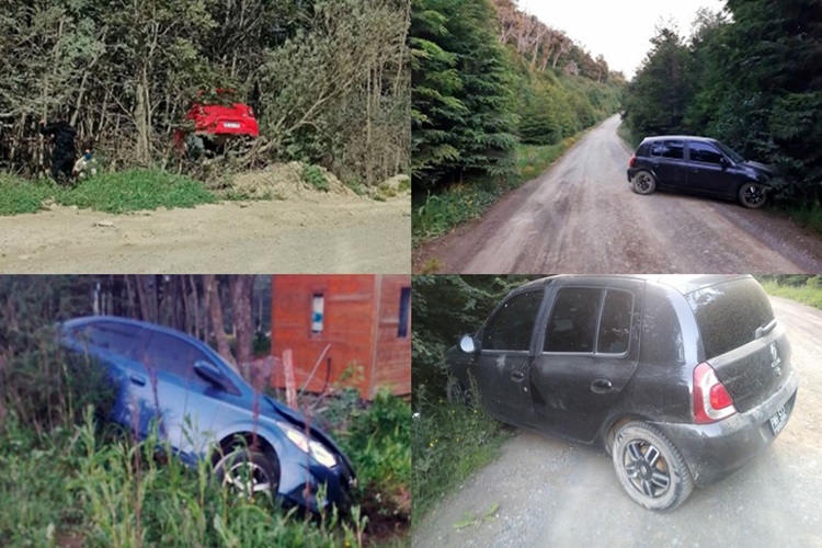 Tres accidentes de transito en Ushuaia