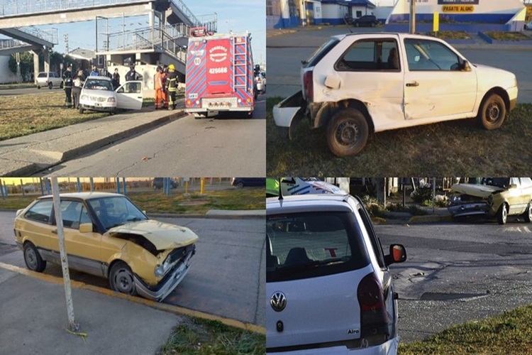 Choque por no respetar el cartel de PARE