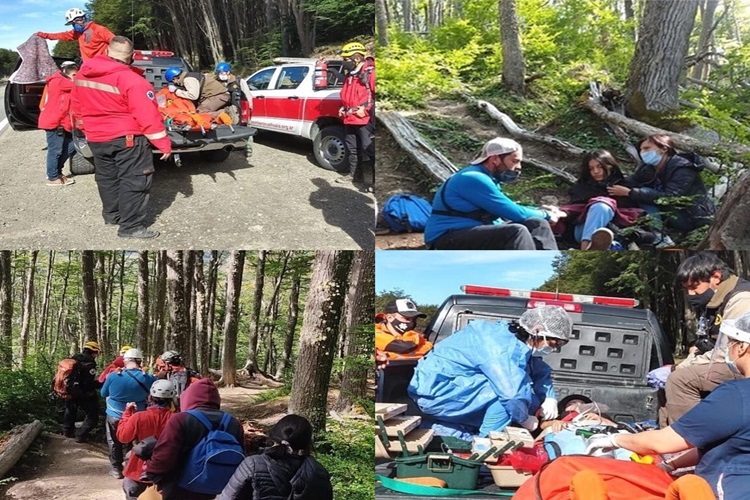 Rescatan y evacuan a una joven en la Laguna Turquesa