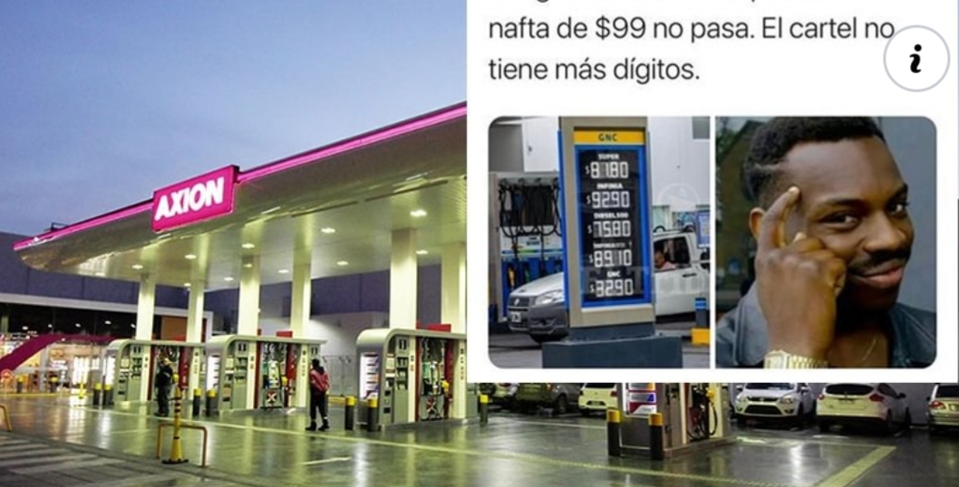 Axion le respondió a un meme: cómo modificará los carteles cuando el combustible supere los $100