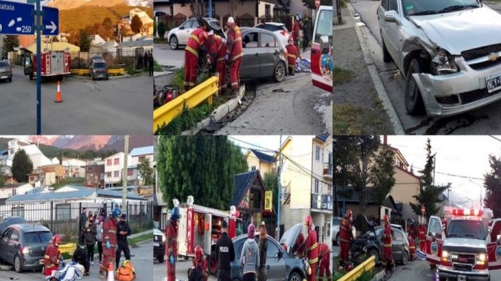 Choque con lesionado en la madrugada en Kuanip y Lapataia