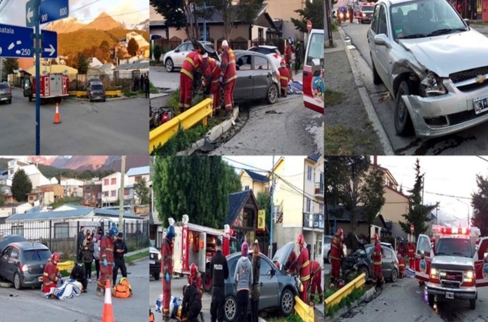 Choque con lesionado en la madrugada en Kuanip y Lapataia