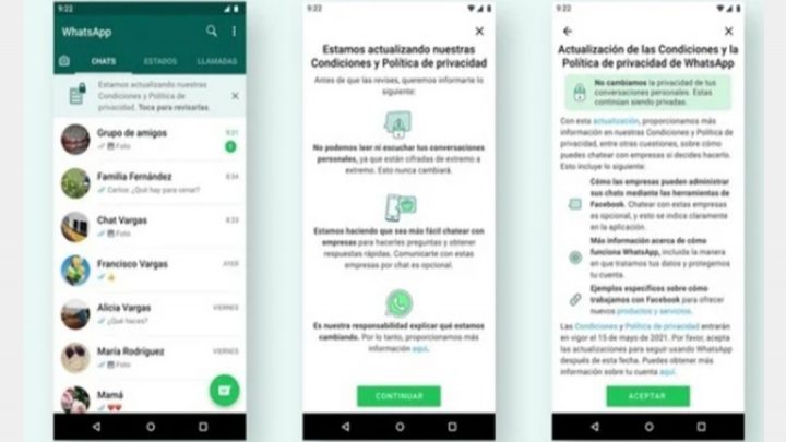 WhatsApp no dejará leer, ni enviar mensajes sino aceptas las nuevas condiciones