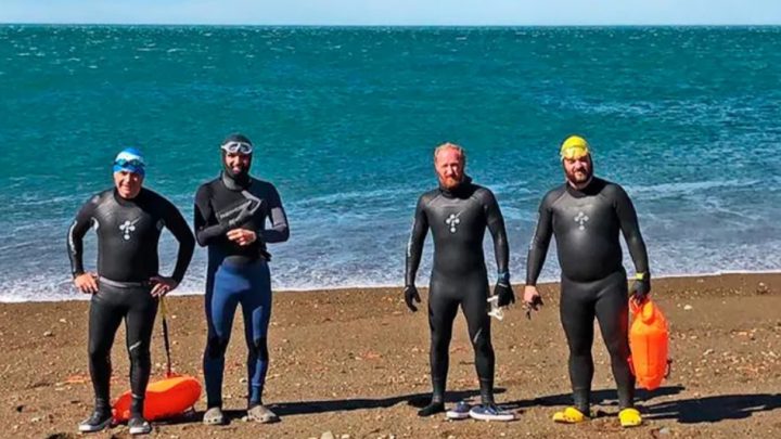 Nadarán los 385 kilómetros del río Santa Cruz por los tripulantes del Ara San Juan