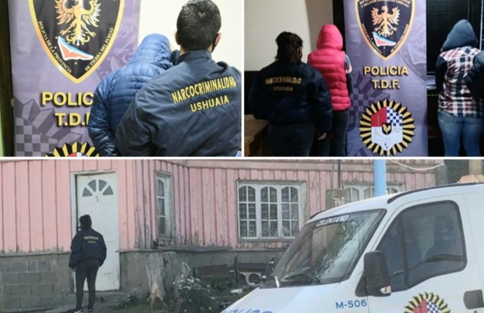 Un hombre y dos mujeres detenidos por venta de droga en Ushuaia