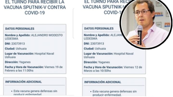 LEDESMA: “EL MINISTERIO DE SALUD DE LA PROVINCIA ME LLAMO PARA VACUNARME”