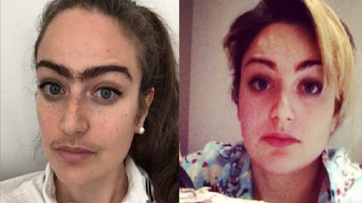 Dejó de depilarse las cejas y el bigote y mostró los resultados