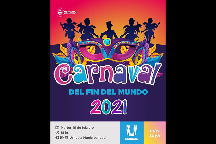 CARNAVALES EN EL FIN DEL MUNDO: HABRÁ UNA GRAN PRESENTACIÓN AUDIOVISUAL Y RECORRIDOS TEMÁTICOS AL AIRE LIBRE