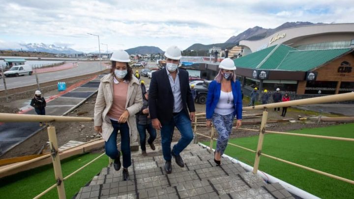 VUOTO RECORRIÓ EL TRAMO FINAL DE LA OBRA DE LA CASA DE LA MUJER DE USHUAIA