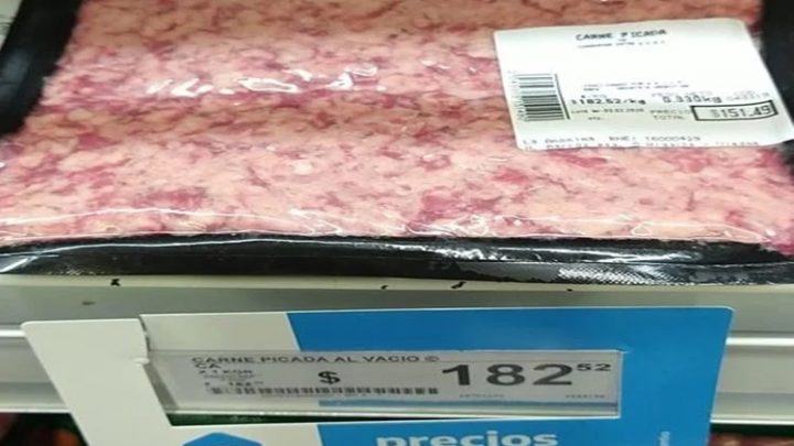 Para La Anonima es 70 % carne picada