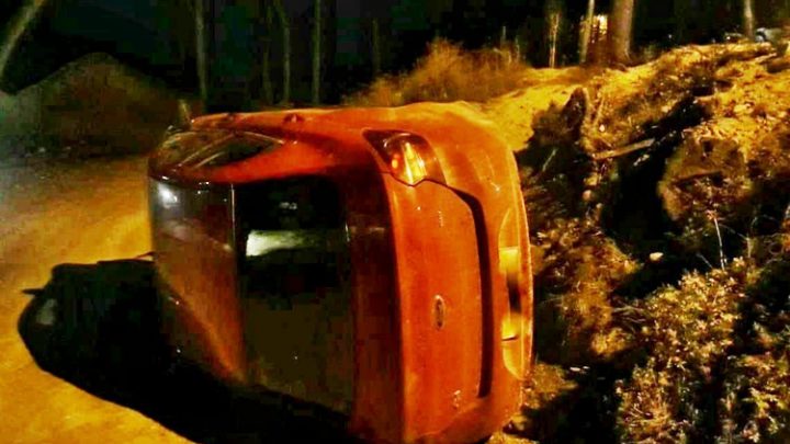 Vuelco de borracho en el Dos Banderas