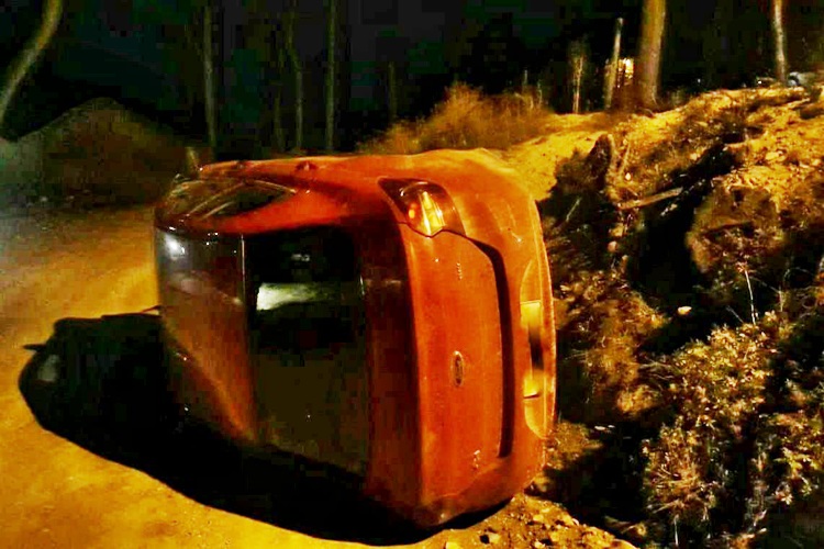 Vuelco de borracho en el Dos Banderas