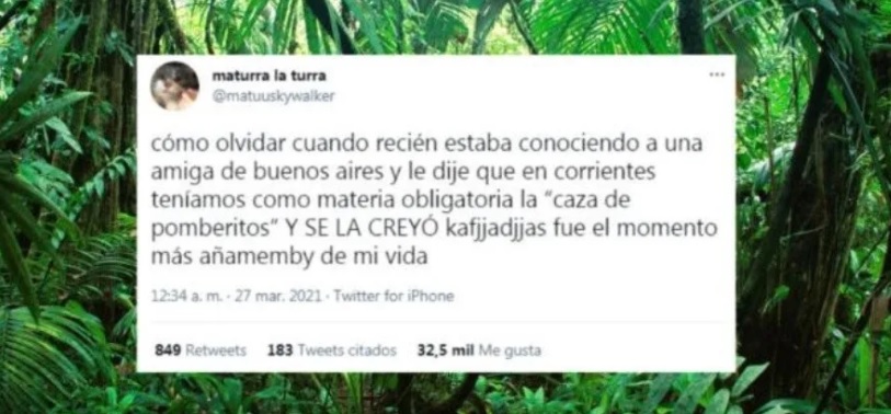 «Le dije que teníamos una materia que era Caza de Pomberitos y se lo creyó»: la broma de una correntina a una porteña que se hizo viral