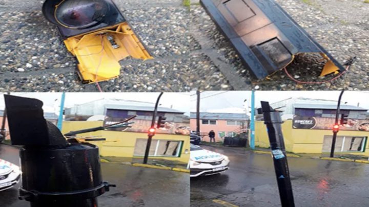 Ushuaia: La Municipalidad repudia la destrucción de semáforos