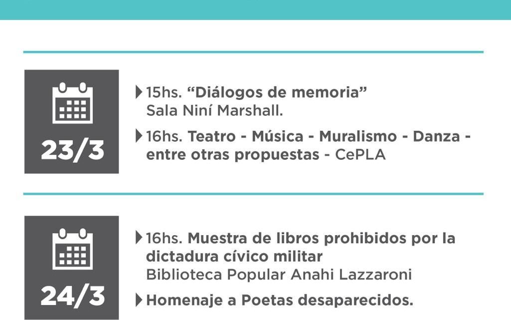 EL MUNICIPIO DE USHUAIA CONMEMORARÁ EL DÍA NACIONAL DE LA MEMORIA, POR LA VERDAD Y LA JUSTICIA