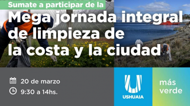 SE REALIZARÁ UNA MEGA JORNADA DE LIMPIEZA INTEGRAL DE LA COSTA Y ESPACIOS VERDES