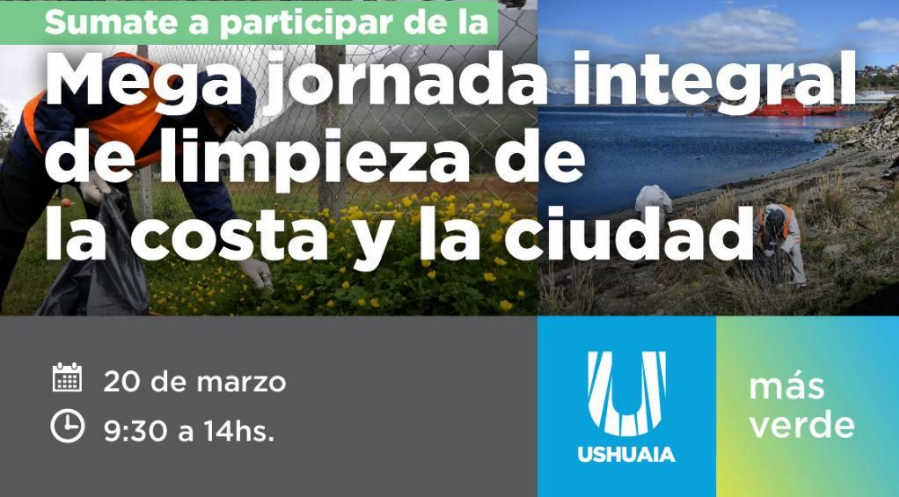 SE REALIZARÁ UNA MEGA JORNADA DE LIMPIEZA INTEGRAL DE LA COSTA Y ESPACIOS VERDES SE REALIZARÁ UNA MEGA JORNADA DE LIMPIEZA INTEGRAL DE LA COSTA Y ESPACIOS VERDES