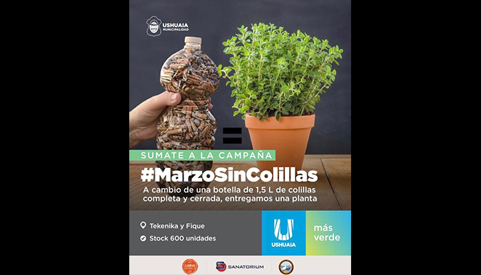 LA CIUDAD DE USHUAIA SE SUMA A LA CAMPAÑA AMBIENTAL “MARZO SIN COLILLAS”
