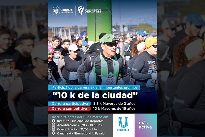 LA MUNICIPALIDAD INVITA A LA CARRERA “10K DE LA CIUDAD” LA MUNICIPALIDAD INVITA A LA CARRERA “10K DE LA CIUDAD”