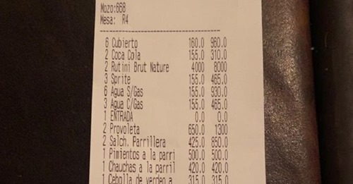 Comieron siete, gastaron casi 25 mil pesos y se horrorizaron: “Merecen fundirse”