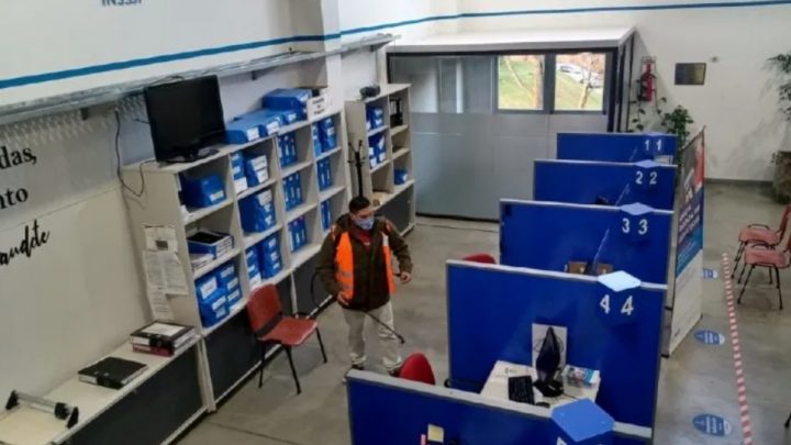 La Municipalidad de Ushuaia realizó la desinfección de las sedes de PAMI y ANSES