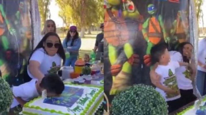 Terminaron a las piñas en una fiesta familiar por ponerle torta en la cara al cumpleañero