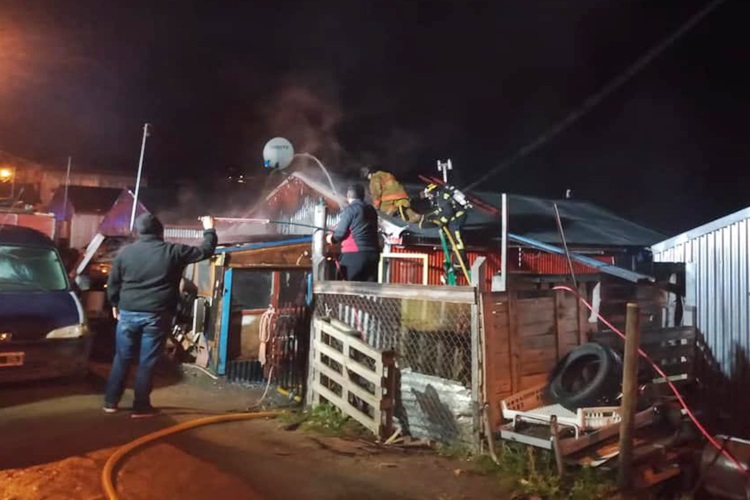 Incendio en la madrugada en Andorra