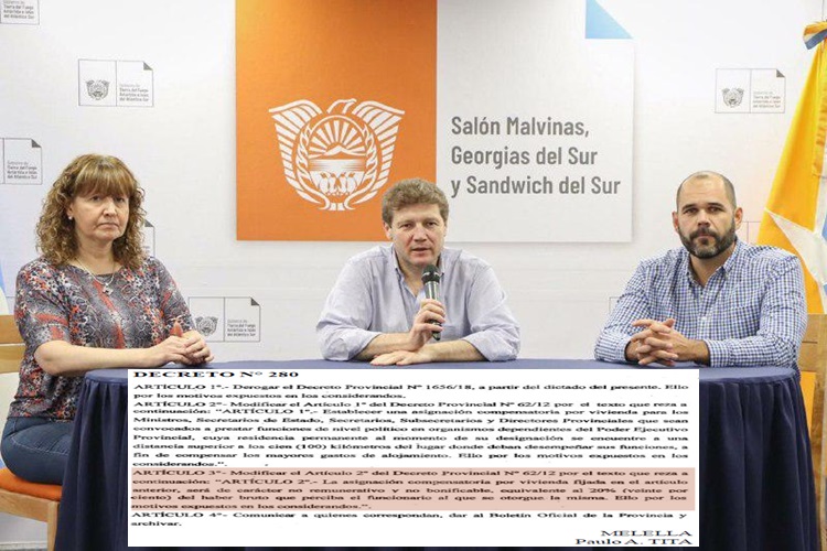 Ademas del salariazo Melella también dispuso una ayudita extra para sus funcionarios