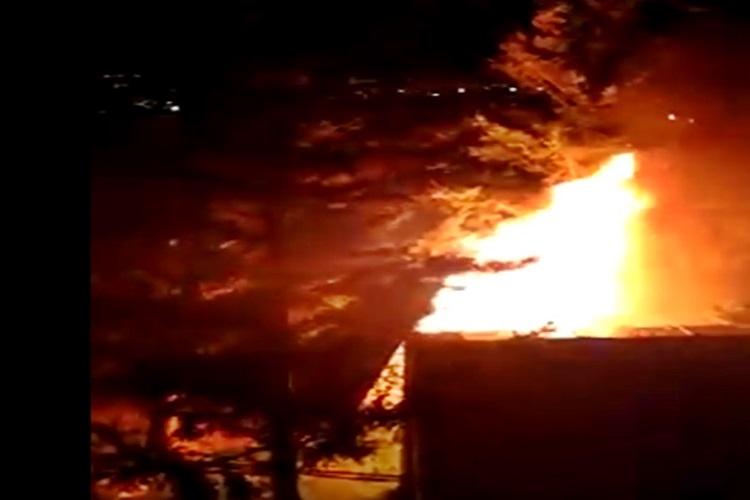 Incendio en el Circulo de Oficiales de Mar de Ushuaia