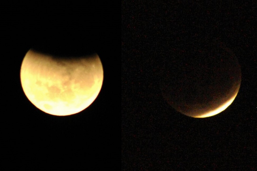Eclipse lunar: Así se vio en Tierra del Fuego el fenómeno