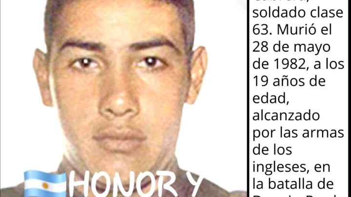 Recuerdo a uno de los héroes que quedaron en Malvinas