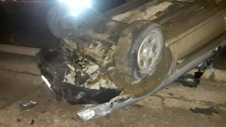 Borracho Volcó Y Termino Con El Vehículo Secuestrado