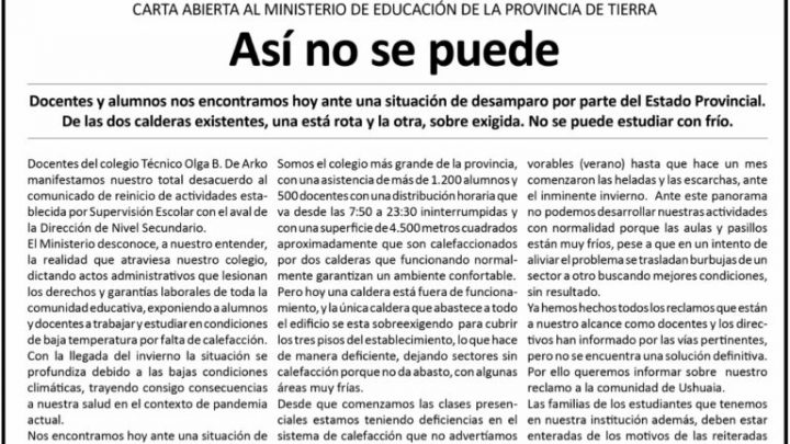 Solicitada: Asi no se puede