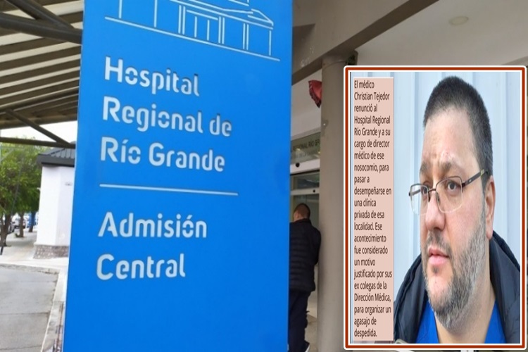 Criticas por un agasajo y reunión de despedida a un medico en el Hospital Rio Grande