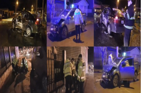 Choco, mientras se fugaba de un control y lo detuvieron