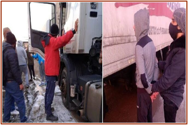 Camioneros detenidos en TDF, integraban una banda de trafico de drogas Camioneros detenidos en TDF, integraban una banda de trafico de drogas