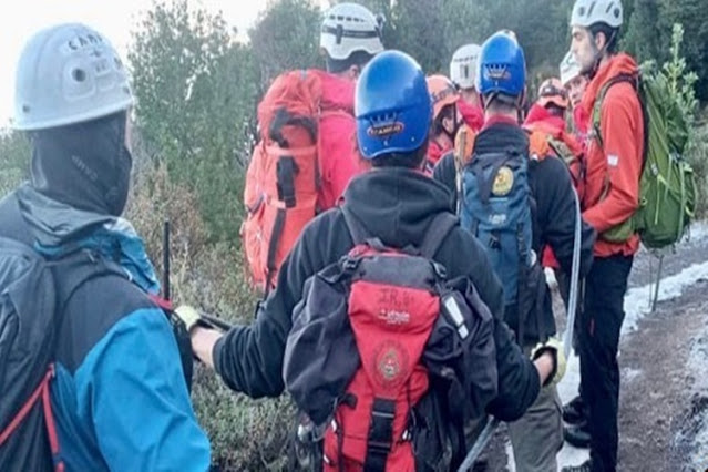 Rescate de un hombre lesionado en la zona de Estancia Tunel